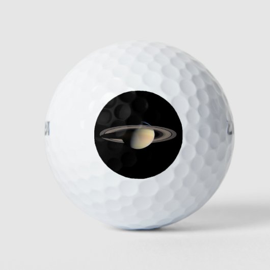Balles De Golf Sunlit Saturn Gas géant Planet par Cassini (Devant)