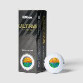 Balles De Golf Sunrise numérique par Kenneth Yoncich (Emballage)