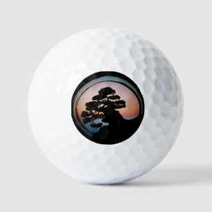Balles De Golf Sunset Bonsai Tree céramique Carrelage Organisateu
