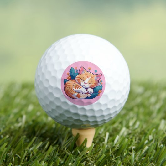 Balles De Golf Sunset Kitty (T-shirt Insitu)