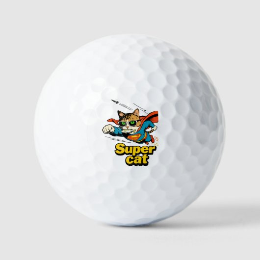 Balles De Golf Super Chat Volant avec Poisson (Recto)