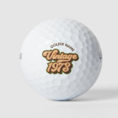 Balles de Golf sur mesure Vintage 1973 (Devant)