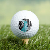Balles De Golf Surface actuelle – Flux abstrait et structure pers (T-shirt Insitu)
