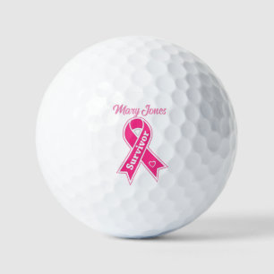 Balles De Golf Survivant du cancer du sein