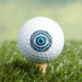 Balles De Golf Symbole abstrait de l'œil maléfique bleu (T-shirt Insitu)