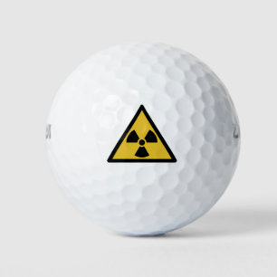 Balles De Golf Symbole d'avertissement de rayonnement (danger rad