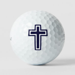 Balles De Golf Symbole de la Croix Chrétienne Foi et Fraternité
