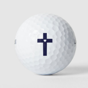 Balles De Golf Symbole de la Croix Chrétienne Foi et Fraternité