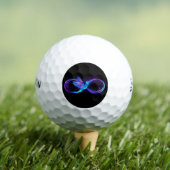 Balles De Golf Symbole de Neon Infinity par Glowing Hummingbird (T-shirt Insitu)