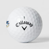 Balles De Golf Symbole Infini de Papillons Morpho Bleus (Logo)