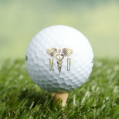 Balles De Golf Symbole Médicale d'or Monogramme personnalisé (T-shirt Insitu)