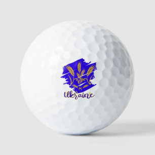 Balles De Golf symbole national ukrainien tryzub fait d'épi de bl