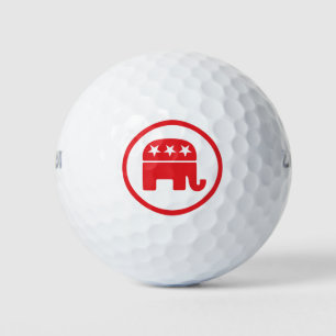 Balles De Golf Symbole politique du parti républicain (éléphant)