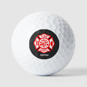 Balles De Golf Symbole pompier Logo pompier Nom personnalisé