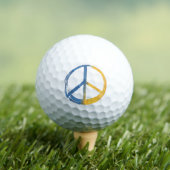 Balles De Golf SYMBOLE Ukrainien - PAIX SIGNE Ukraine Colours Gue (T-shirt Insitu)