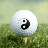 Balles De Golf Symbole Yin et Yang blanc et noir (T-shirt Insitu)