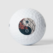 Balles De Golf SYMBOLE YIN Yang (Devant)