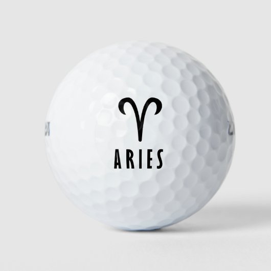 Balles De Golf Symbole zodiaque d'Aries (Devant)