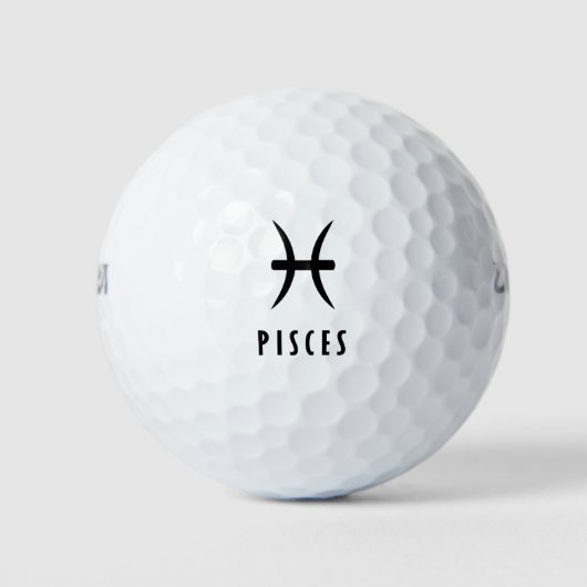 Balles De Golf Symbole zodiaque de Pisces (Devant)