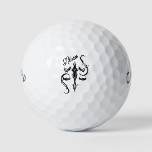 Balles De Golf SYMBOLE Zodiaque Libra Balls de golf (Devant)