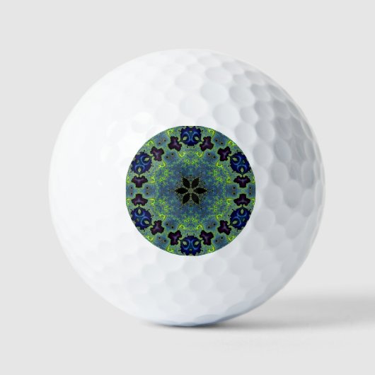 Balles De Golf Symphonie fractale radiante (Recto)