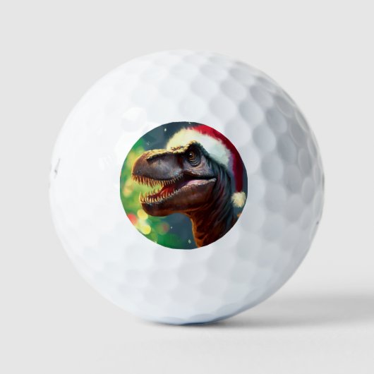 Balles De Golf T-Rex de Noël (2) (Devant)
