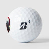 Balles De Golf T-Rex de Noël (2) (Logo)