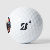 Balles De Golf T-Rex de Noël (3) (Logo)