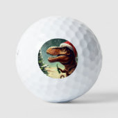Balles De Golf T-Rex de Noël (4) (Devant)