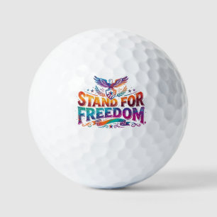 Balles De Golf T-shirt patriotique « Défendre la liberté »