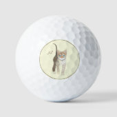 Balles De Golf Tabby Kitten With Text Golf Balls (Recto)