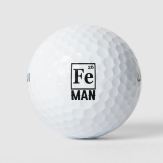 Balles De Golf Tableau périodique Élément d'un cadeau de science