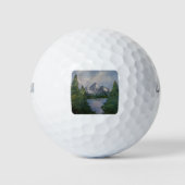 Balles De Golf Tableau style Bob Ross #2 (Devant)