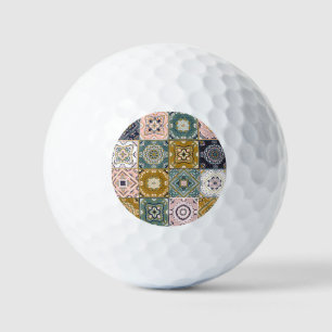 Balles De Golf Talavera Indian : Patchwork, Ethnic Mosaic.