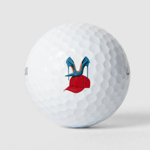 Balles De Golf Talons piétinant le chapeau rouge MAGA Élection 20