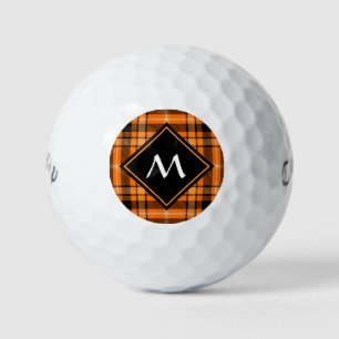 Balles De Golf Tartan orange d'Halloween
