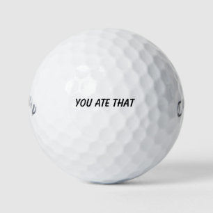 Balles De Golf 'T'as Mangé Ça' Cadeau Amusant Confiant La Photo P