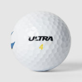 Balles De Golf Tatouage bleu bleu avale (Logo)