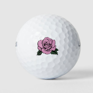 Balles De Golf tatouage rose