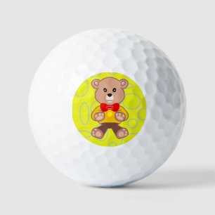 Balles De Golf Teddy Bear Cercles géométriques Boucles Boucles de