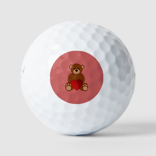 Balles De Golf Teddy Love (Devant)