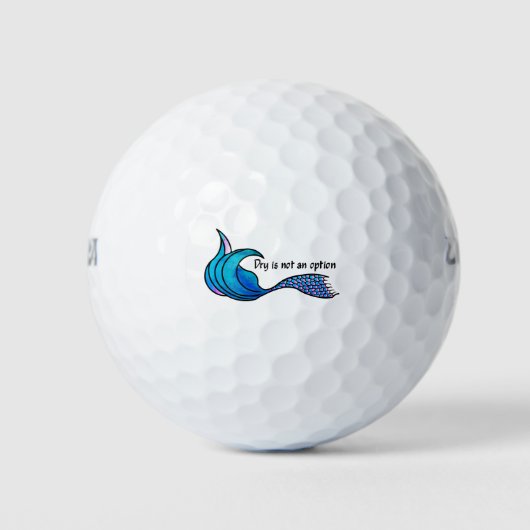 Balles De Golf Tee - Le Sec N'Est Pas Une Option (Devant)