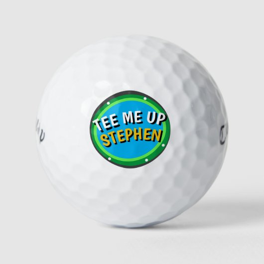 Balles De Golf TEE ME UP Personnalisé (Devant)