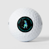 Balles De Golf Tee Rex Funny Dinosaur Golfing Dad Joke (Devant)