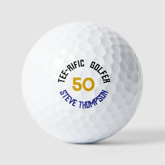 Balles De Golf Tee-rific 50e anniversaire Personnalisé (Recto)