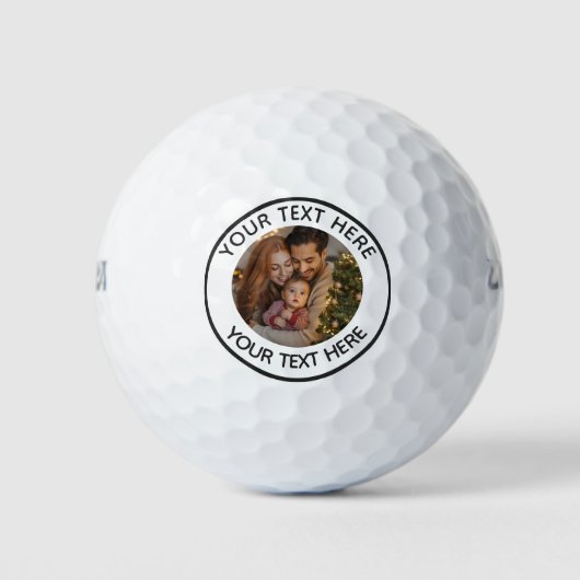 Balles De Golf Télécharger une image personnalisée Texte photo pe (Devant)