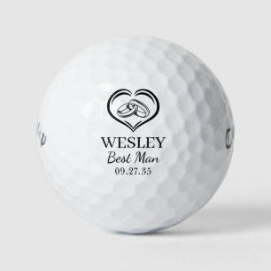 Balles De Golf Témoin de mariage