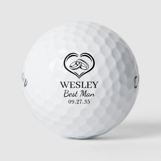 Balles De Golf Témoin de mariage (Devant)