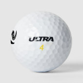 Balles De Golf Tête de chèvre maléfique (noir) (Logo)