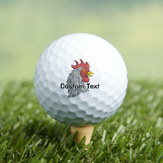Balles De Golf Tête de Coq Gris (T-shirt Insitu)